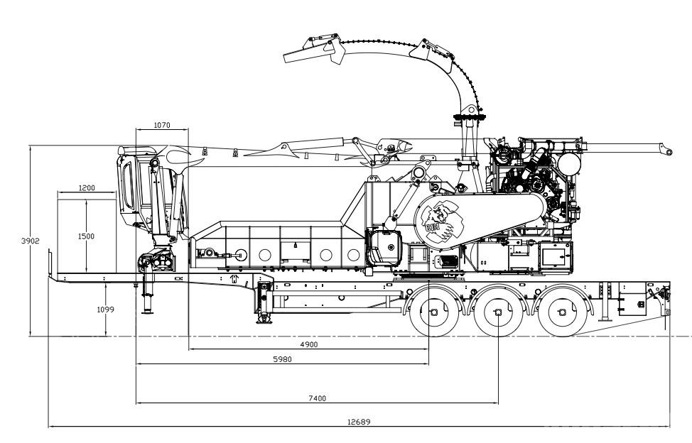 CBI Chipmax 484VR Houtversnipperaars