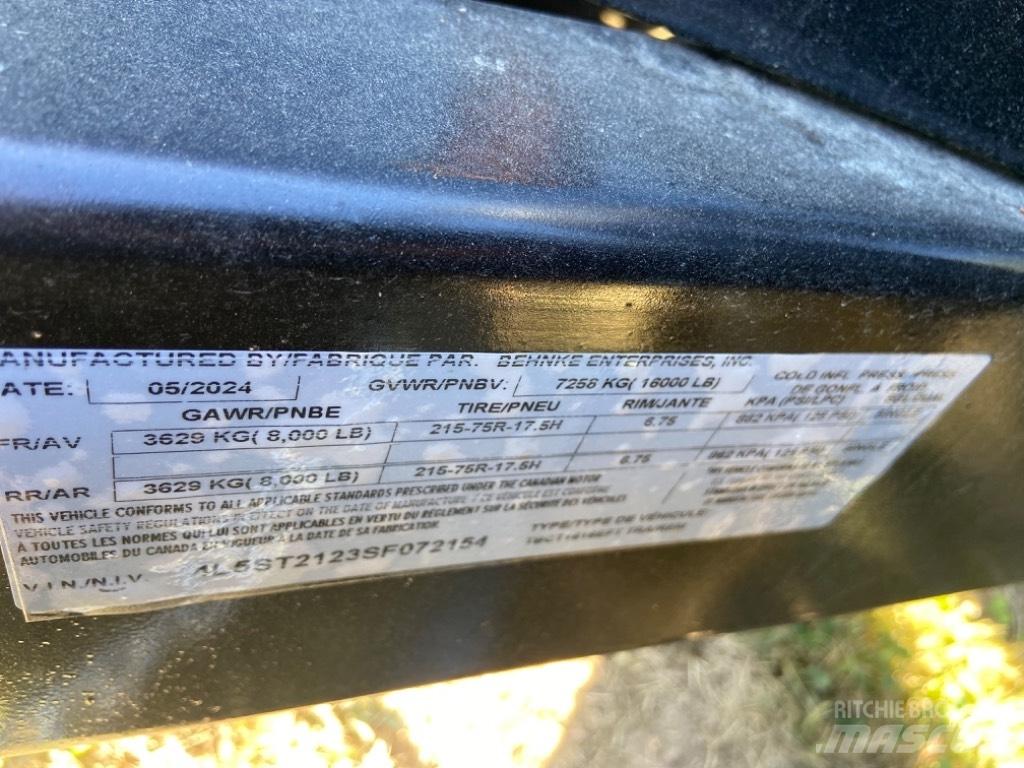 Behnke 1616EFT-8K Overige aanhangers