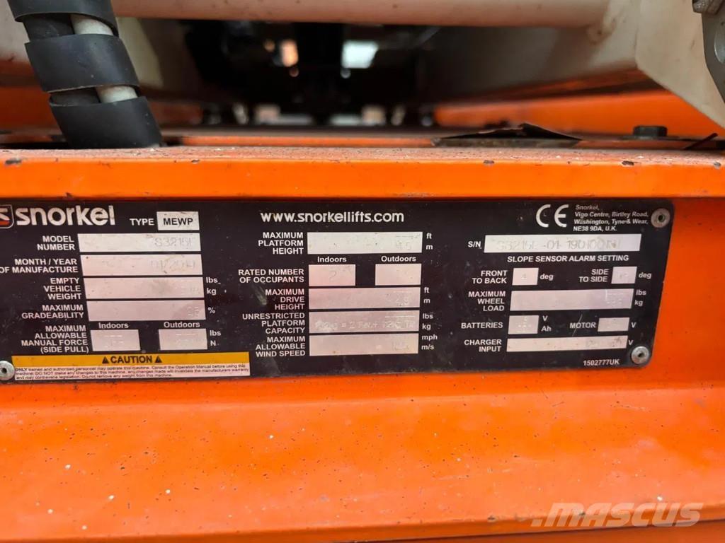 Snorkel S3215E Schaarhoogwerkers