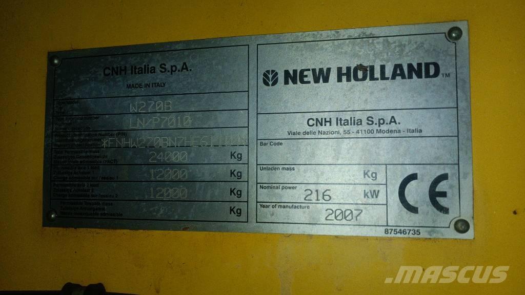 New Holland W 270 B Wielladers