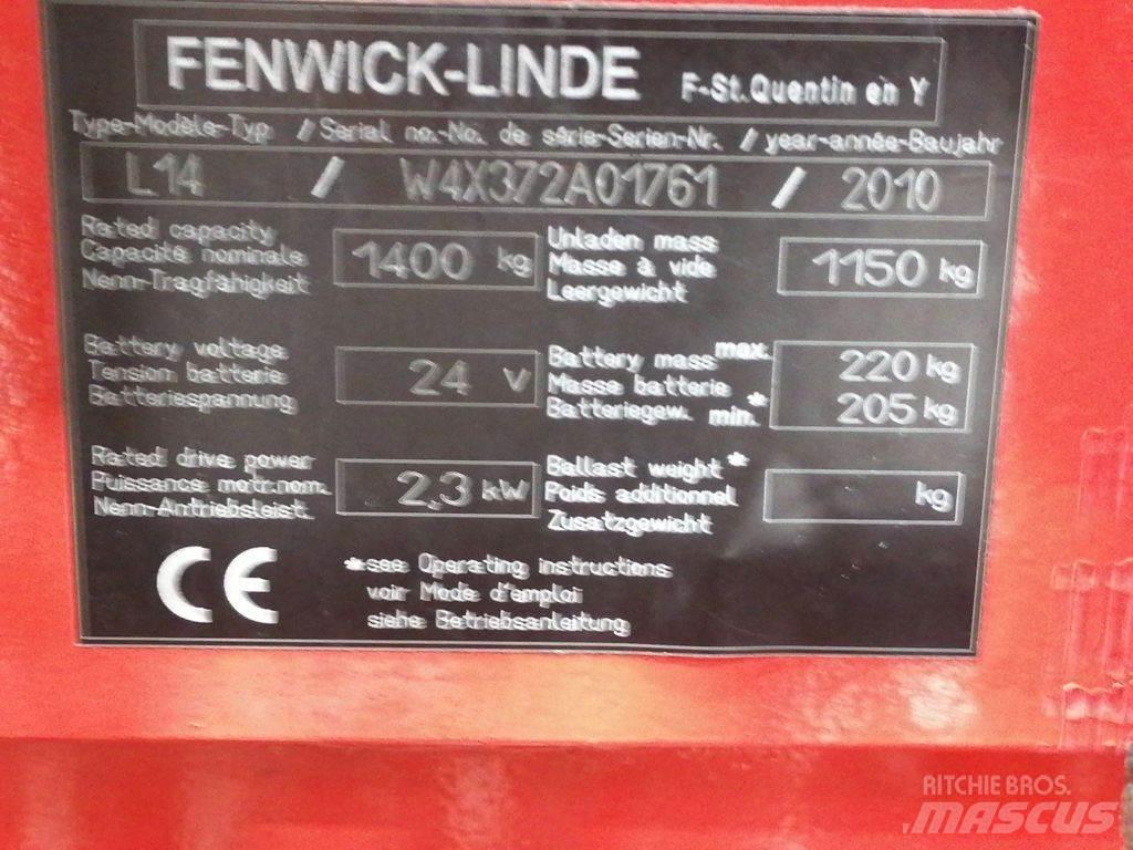 Linde L14 Stapelaar meeloop