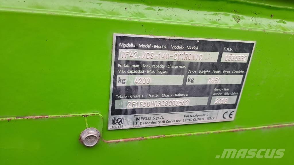 Merlo TF 42.7 CS-140 Telescopische wielladers