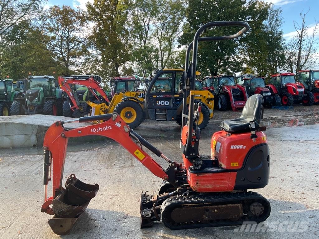 Kubota K 008-3 Minigraafmachines < 7t