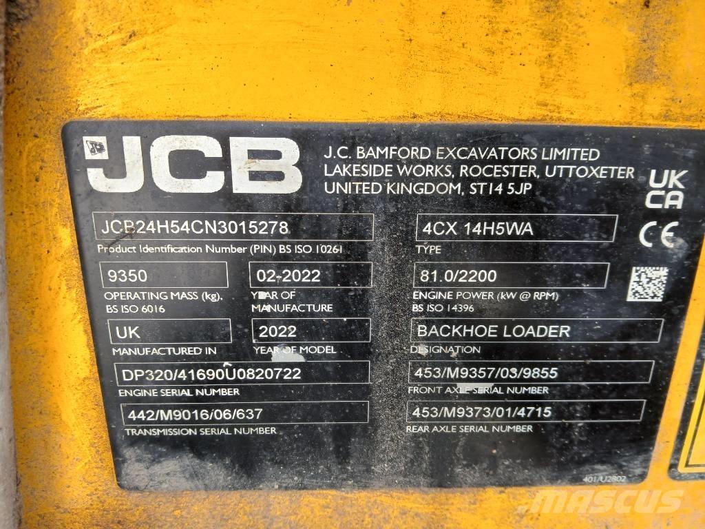 JCB 4 CX Pro AEC Graaf-laadcombinaties