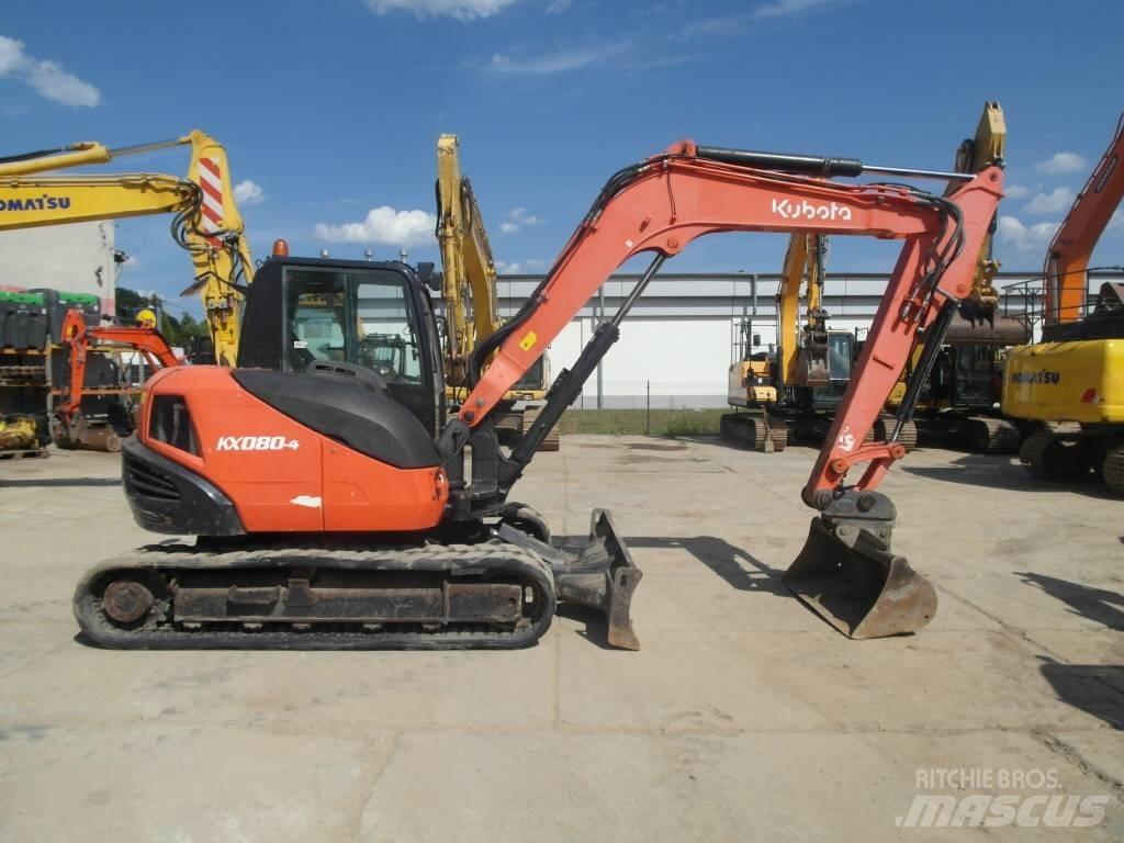 Kubota KX 080-4 Midigraafmachines 7t - 12t