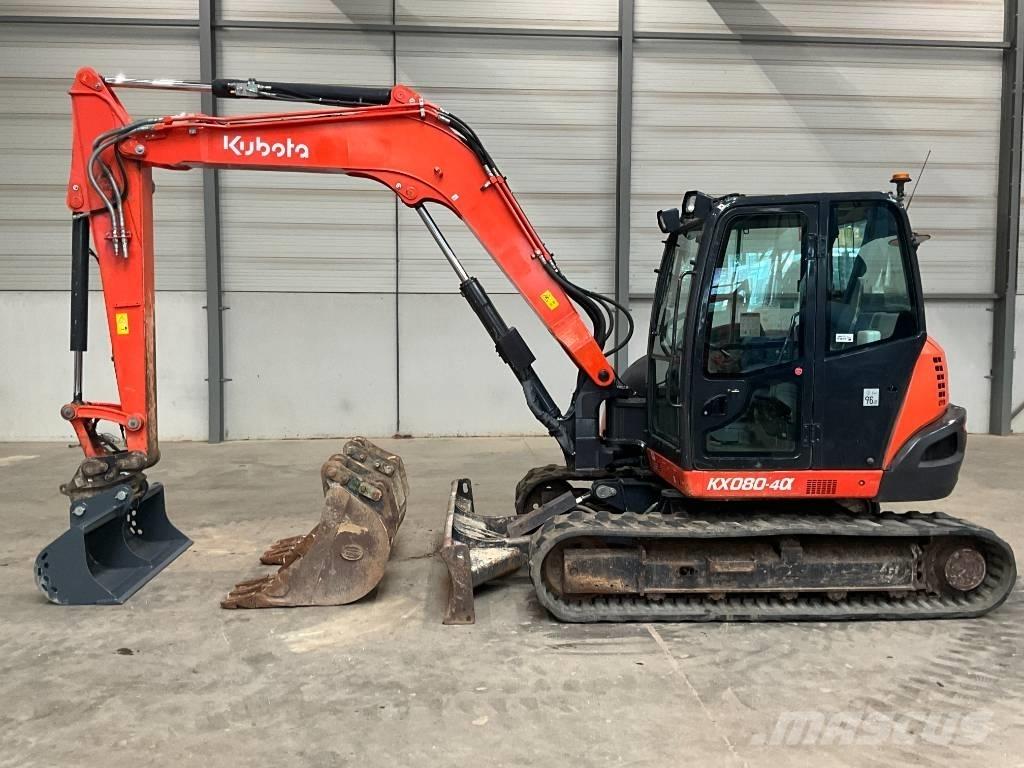 Kubota KX 080-4 A Midigraafmachines 7t - 12t