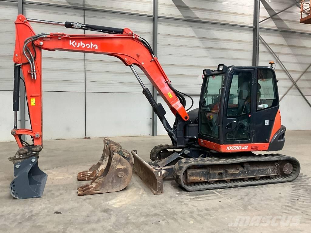 Kubota KX 080-4 A Midigraafmachines 7t - 12t
