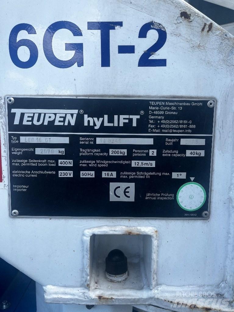 Teupen Leo 16GT Knikarmhoogwerkers