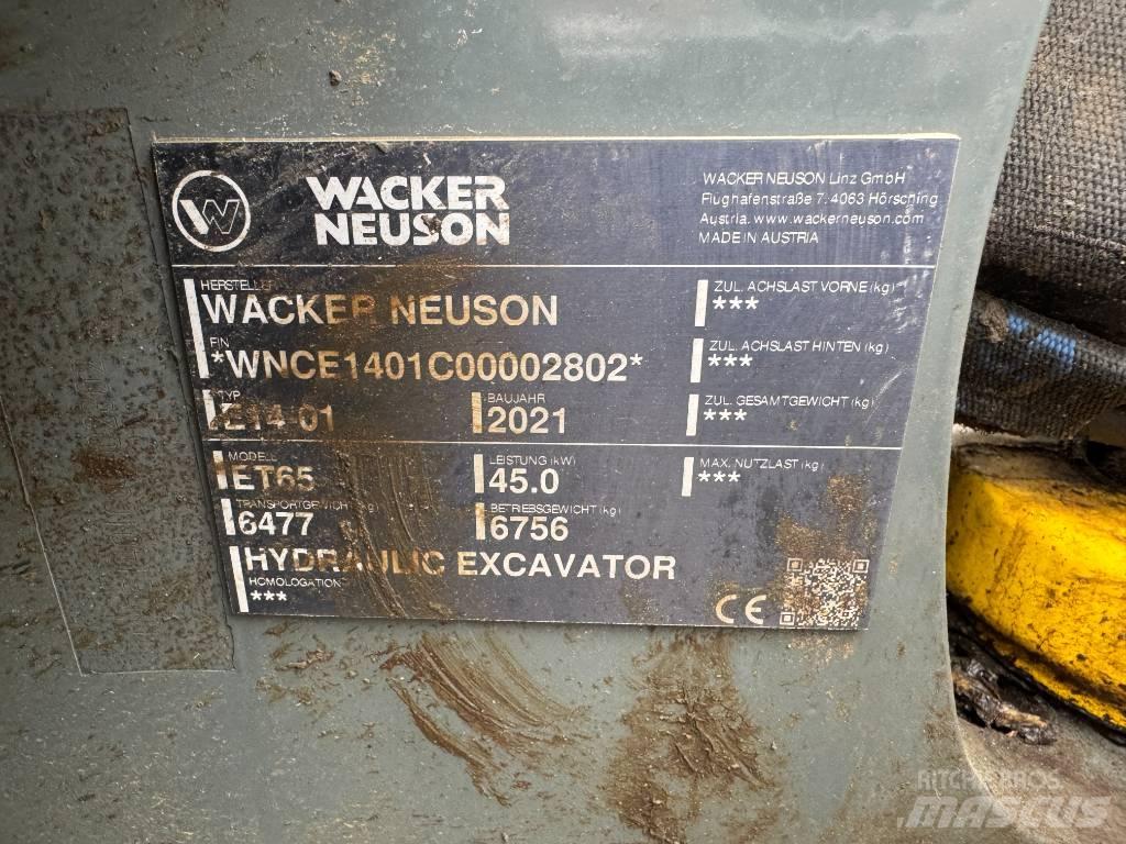 Wacker Neuson ET65 Rupsgraafmachines