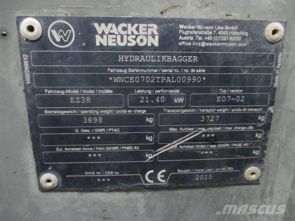 Wacker Neuson EZ 38 Rupsgraafmachines