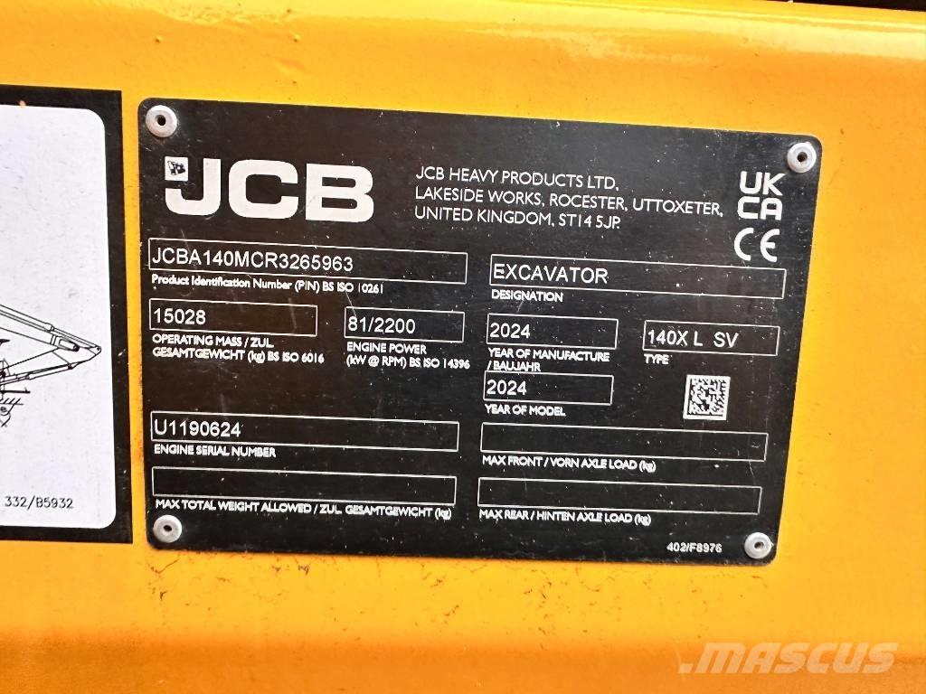 JCB 140 X Rupsgraafmachines