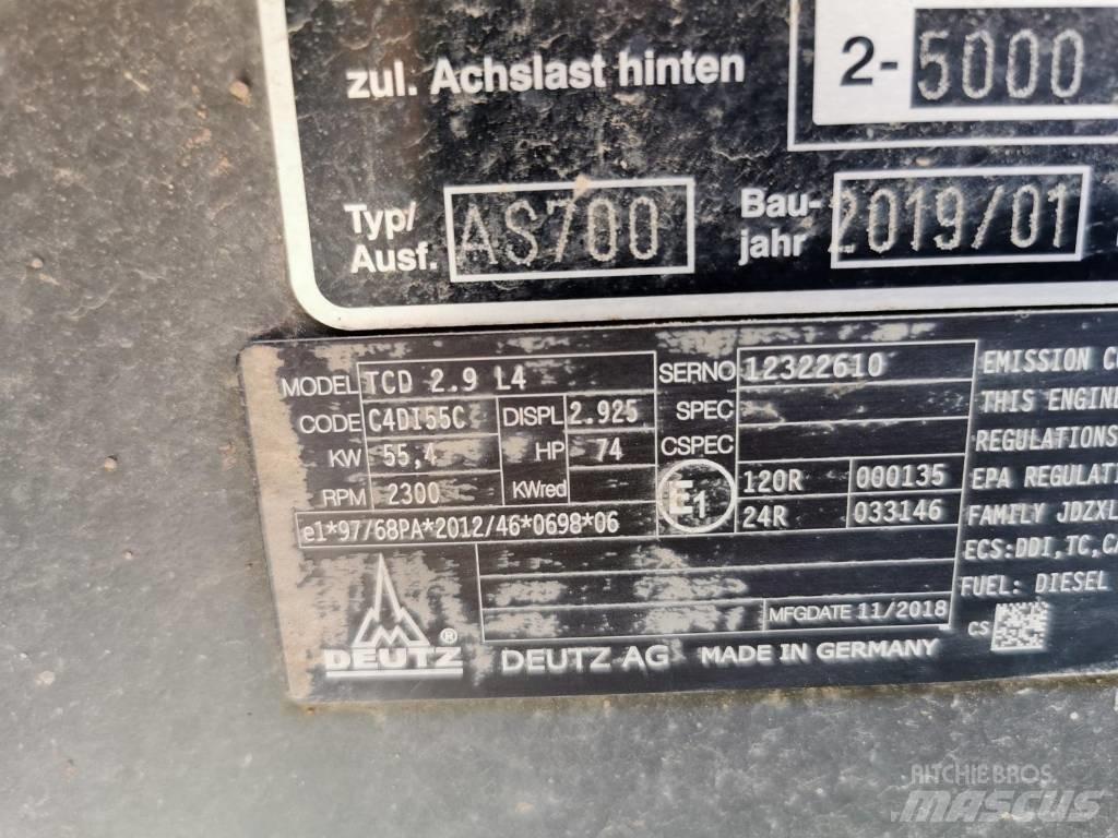 Mecalac AS 700 Wielladers