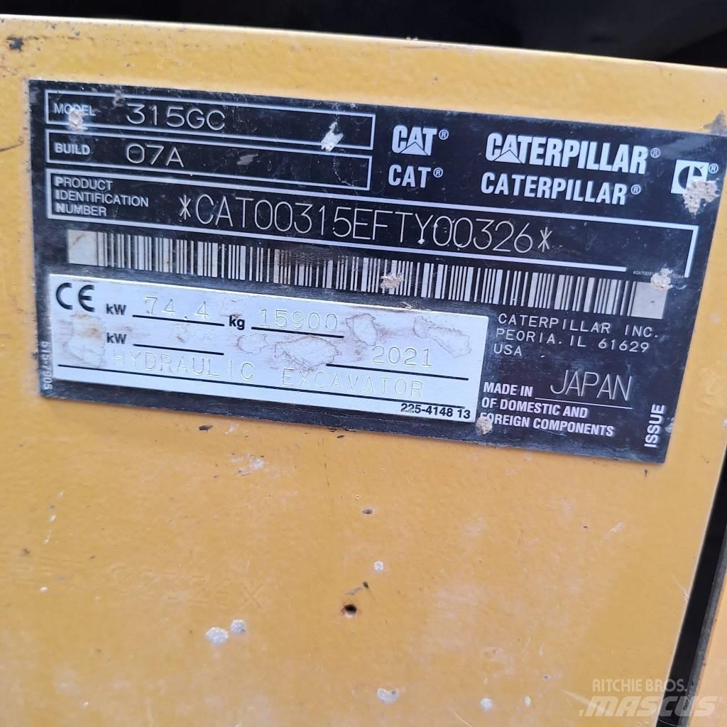 CAT 315 Rupsgraafmachines