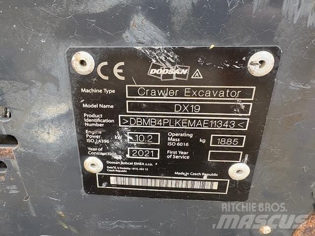 Doosan DX 19Z Minigraafmachines < 7t
