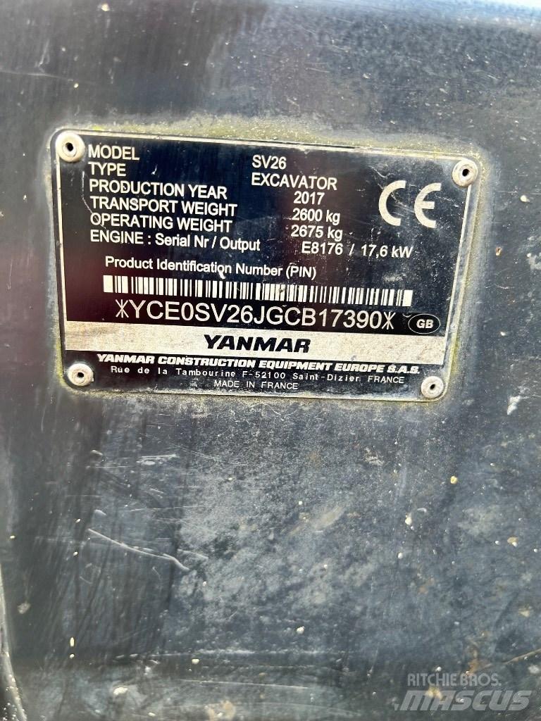 Yanmar SV 26 Minigraafmachines < 7t