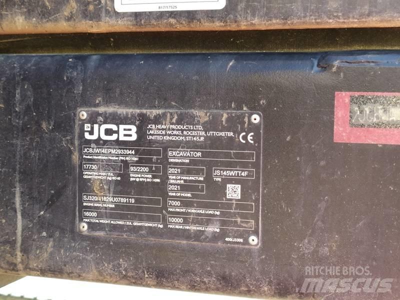 JCB JS 145 W Wielgraafmachines