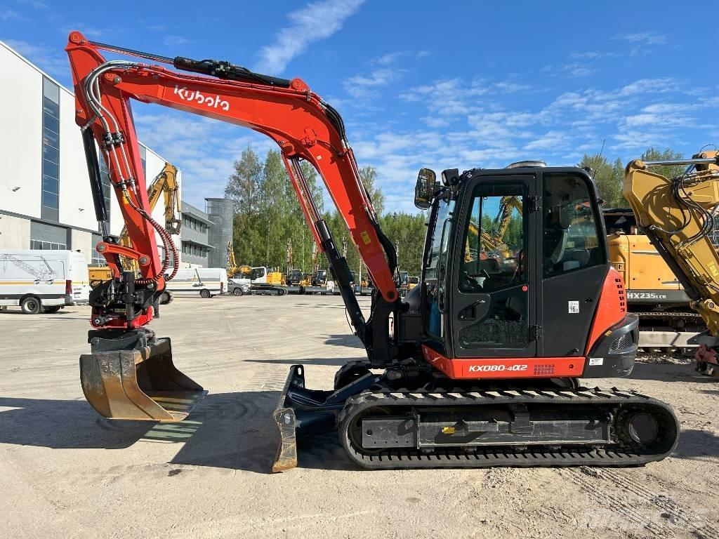 Kubota KX 080-4 A2 Midigraafmachines 7t - 12t