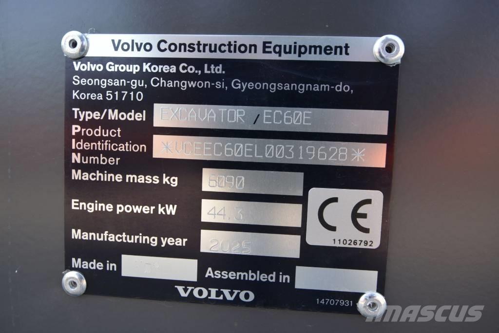 Volvo EC 60 E Minigraafmachines < 7t