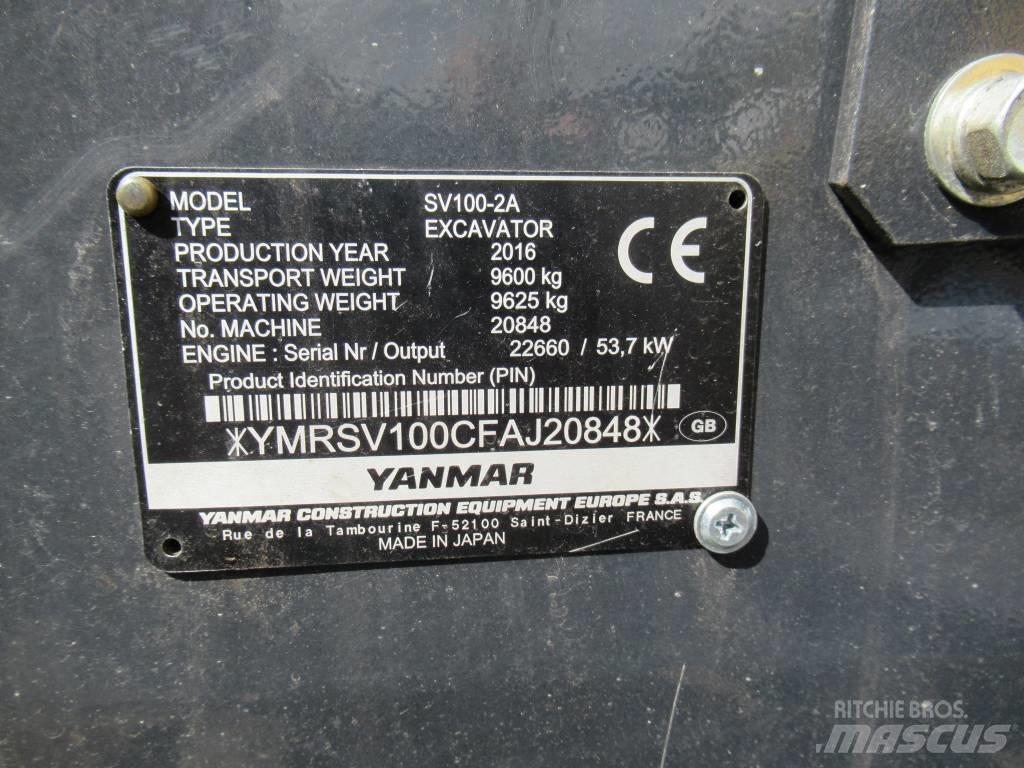 Yanmar SV 100-2A Midigraafmachines 7t - 12t