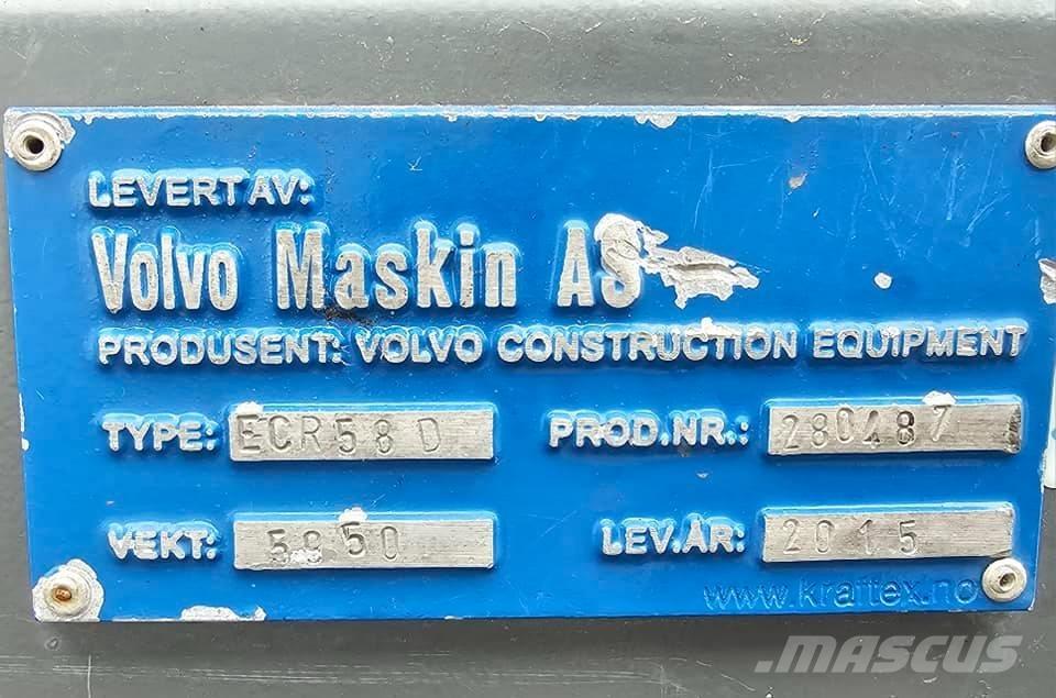 Volvo ECR 58 D Minigraafmachines < 7t