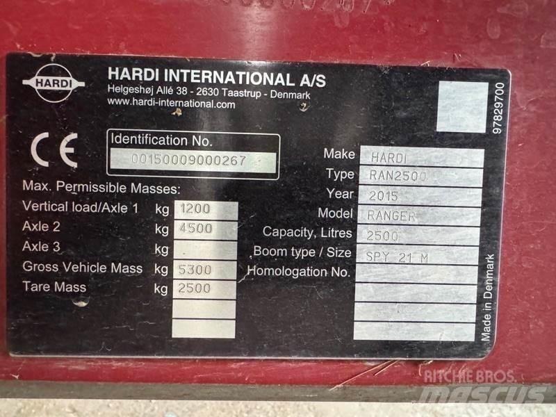 Hardi Ranger 2500 Getrokken spuitmachines