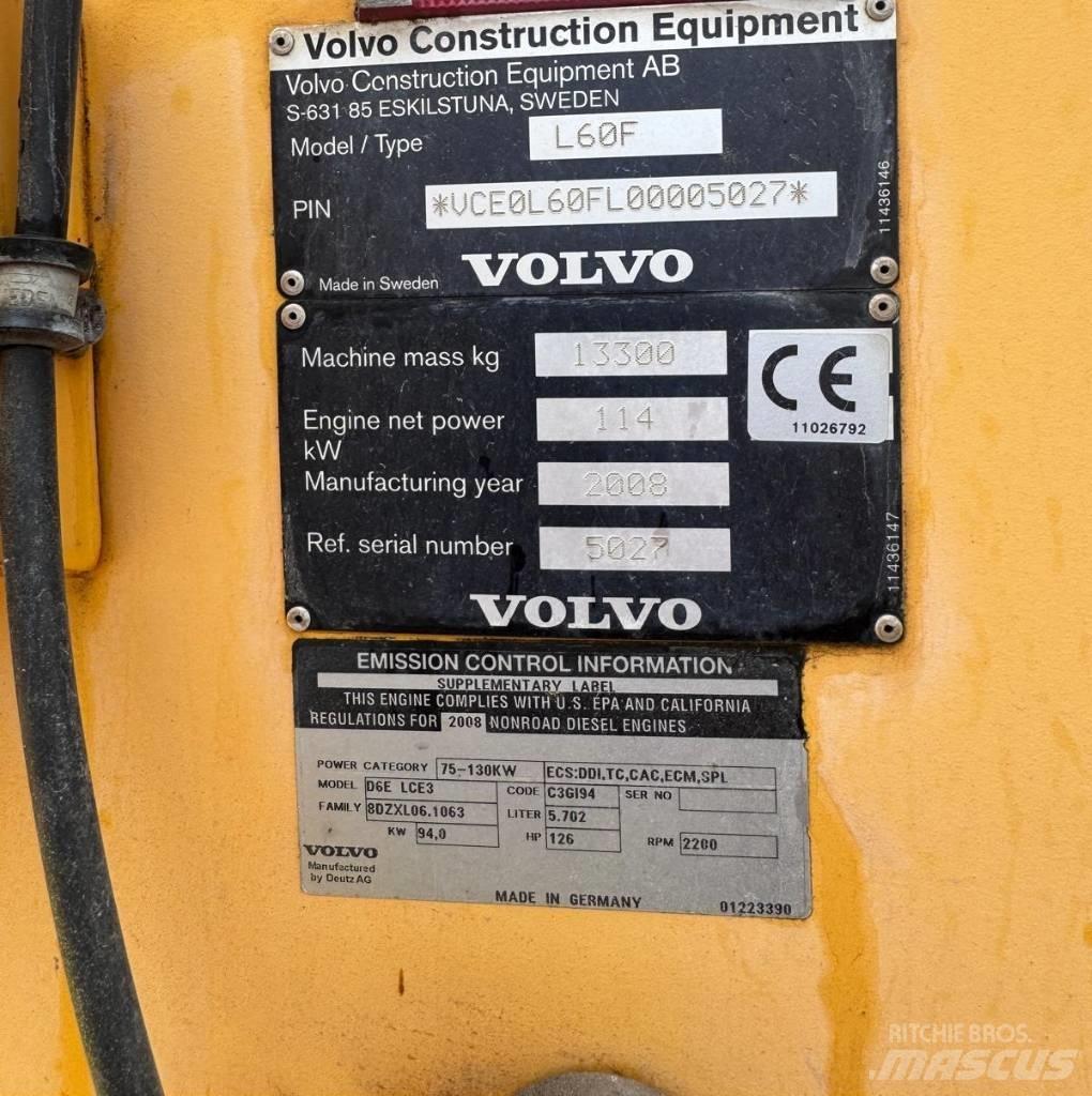 Volvo Radlader L60F Wielladers