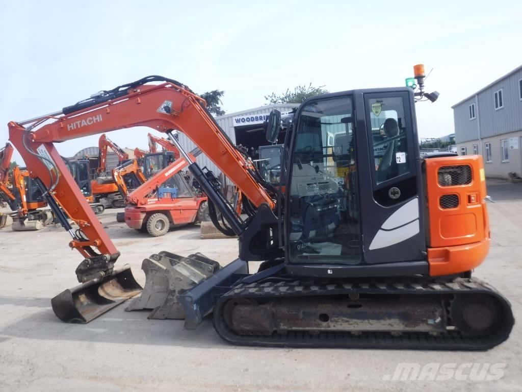 Hitachi ZX 85 US B-6 Midigraafmachines 7t - 12t