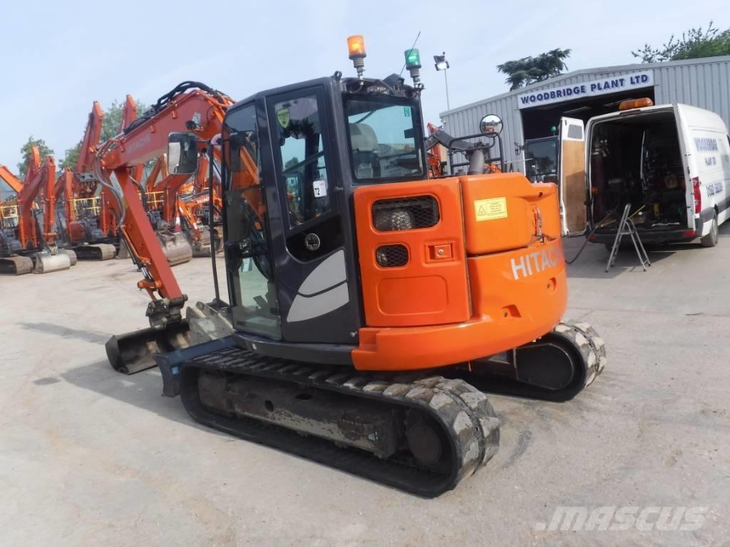 Hitachi ZX 85 US B-6 Midigraafmachines 7t - 12t