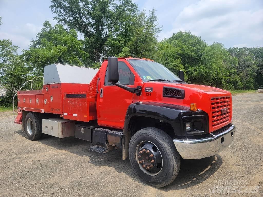 GMC 7500 Bestelwagens met open laadbak