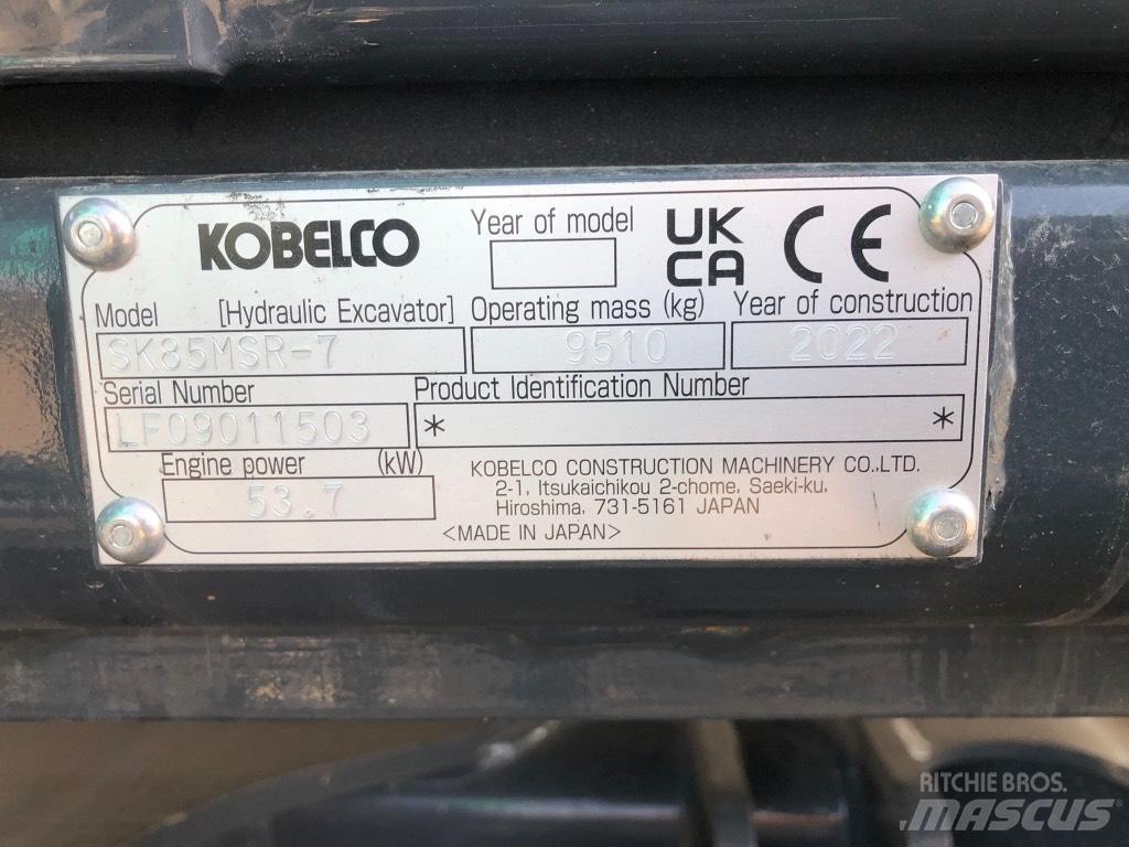 Kobelco SK85MSR-7 Midigraafmachines 7t - 12t