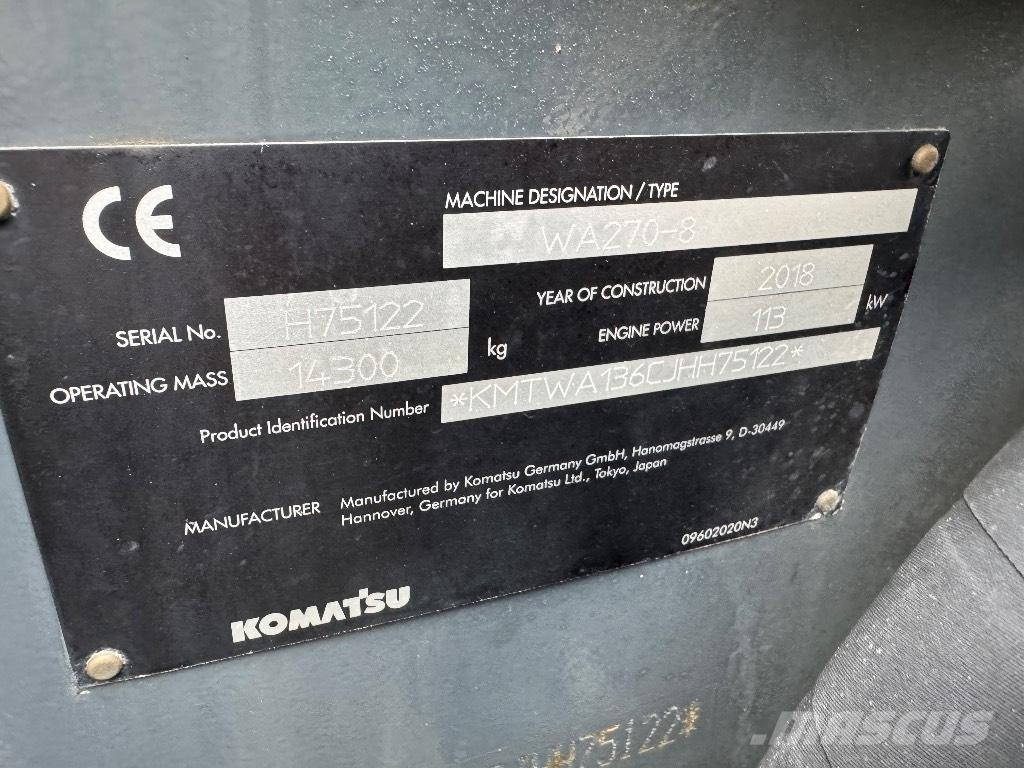 Komatsu WA 270-8 Wielladers