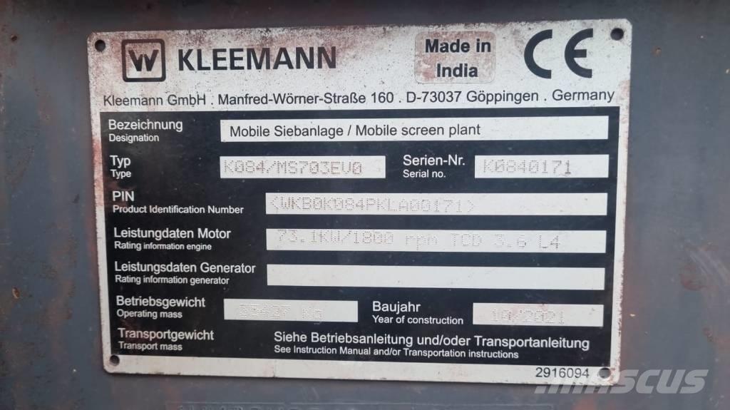 Kleemann MS 703 EVO Mobiele zeefinstallaties
