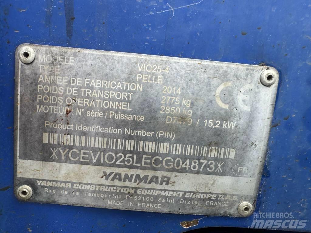Yanmar Vio 25-4 Minigraafmachines < 7t