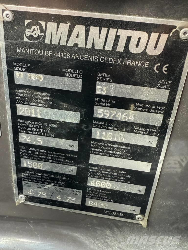 Manitou MT 1840 Verreikers