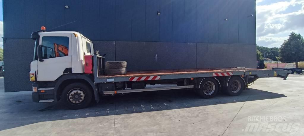 Scania P 310 Vlakke laadvloer met kraan