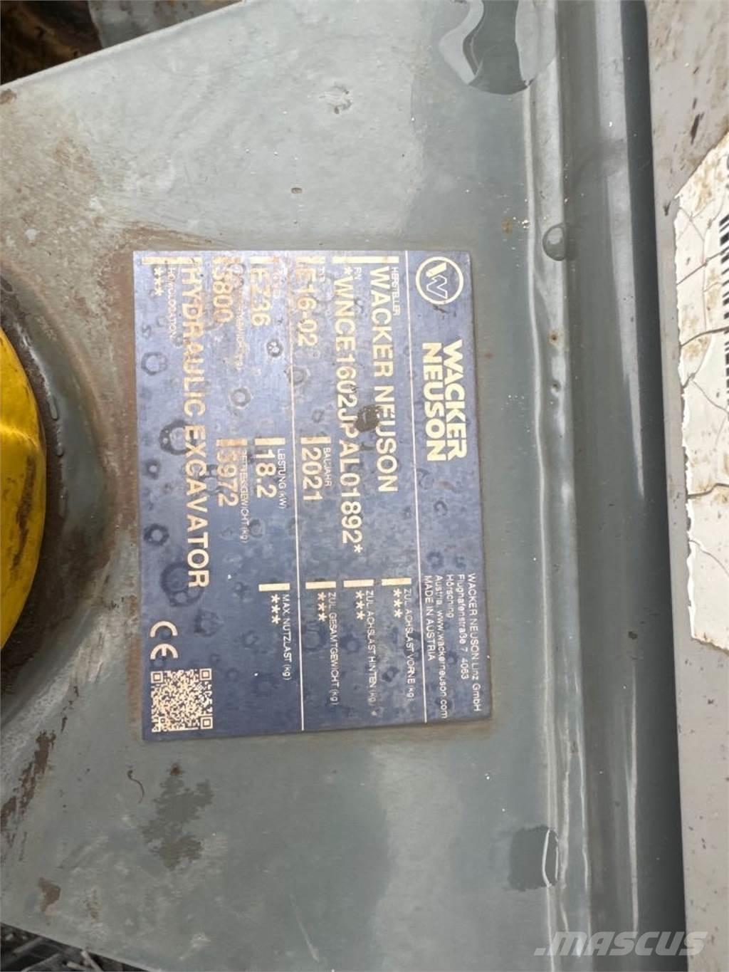 Wacker Neuson EZ36 Rupsgraafmachines