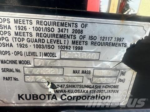Kubota U 17-3 Minigraafmachines < 7t