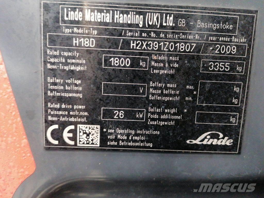 Linde H18D Diesel heftrucks