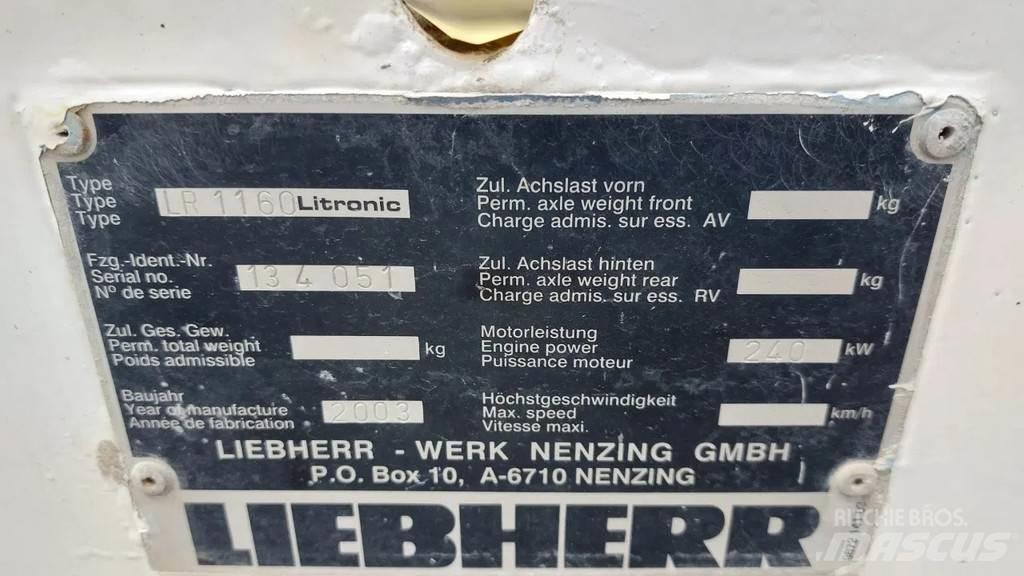 Liebherr LR 1160 Rupshijskranen