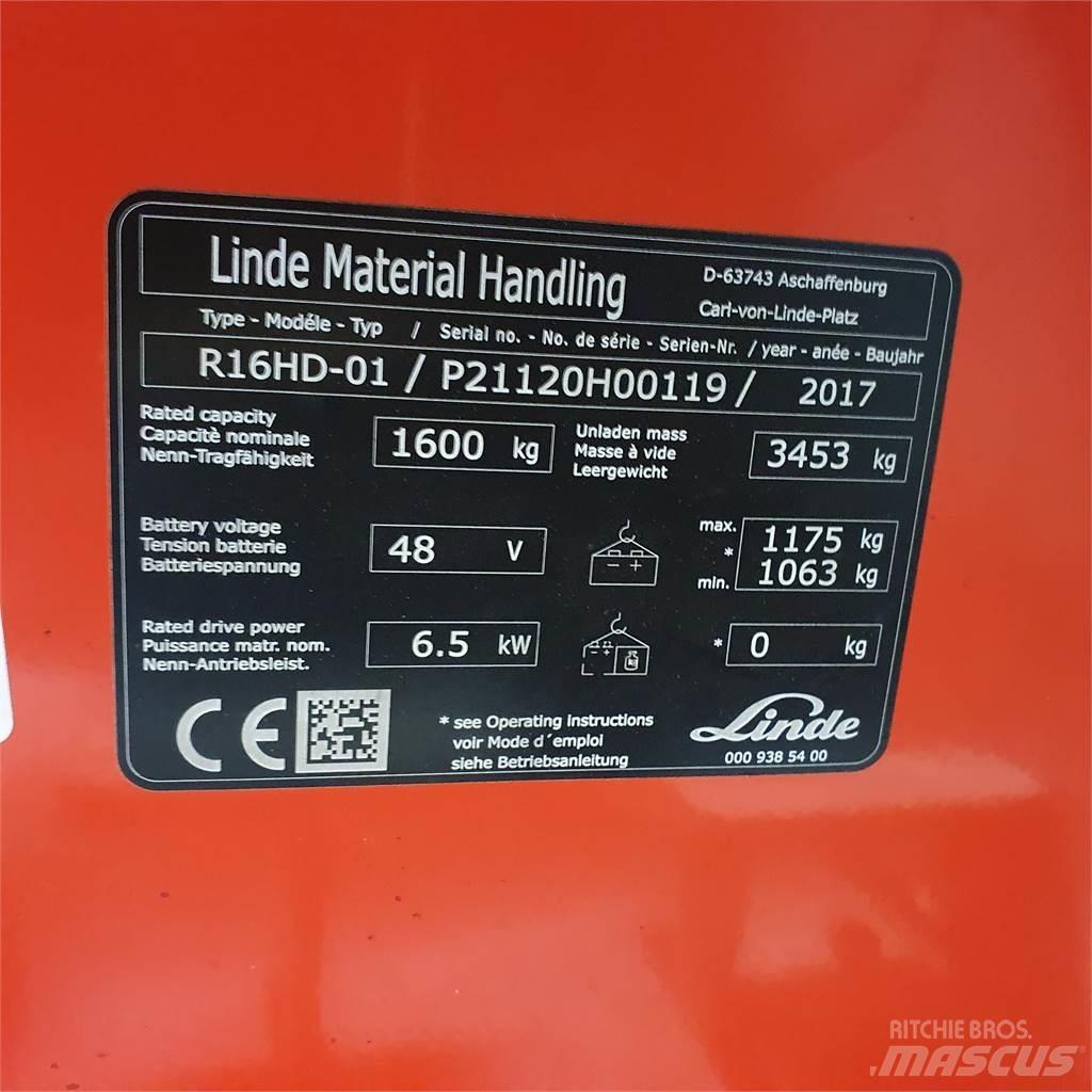 Linde R16HD Reachtruck voor hoog niveau