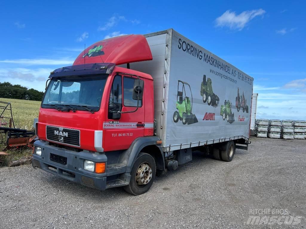 MAN 14.224 Platte bakwagens