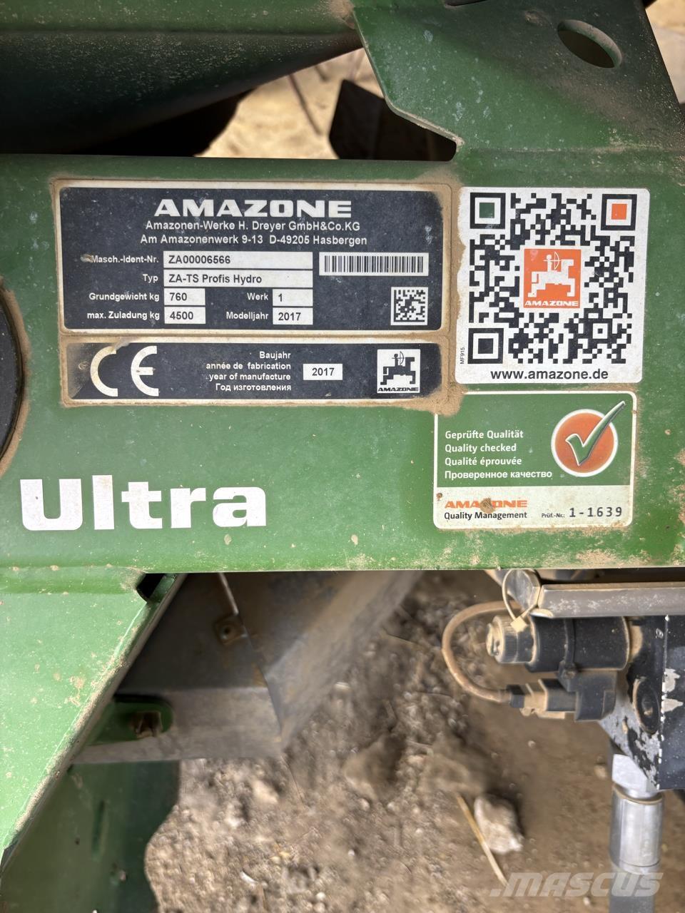 Amazone ZA TS 4200 Bemestings spuiten