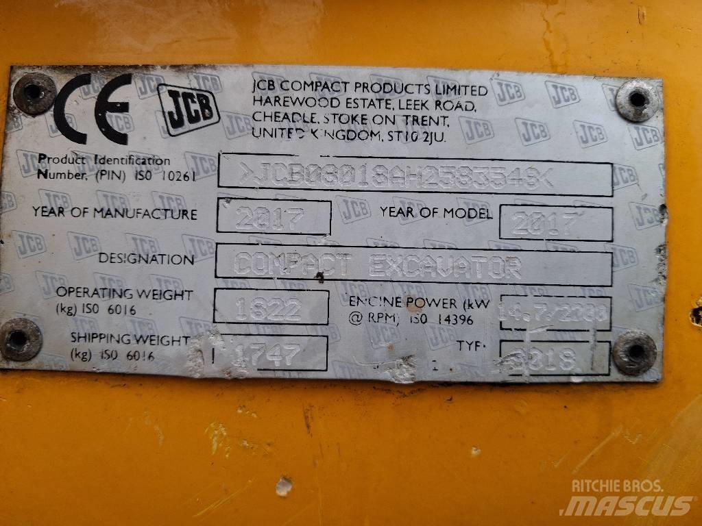 JCB 8018 CTS Minigraafmachines < 7t
