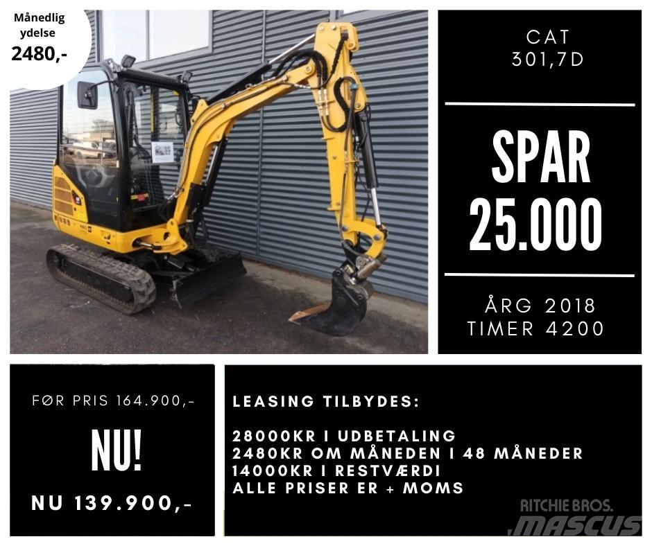 CAT 301,7d Minigraafmachines < 7t
