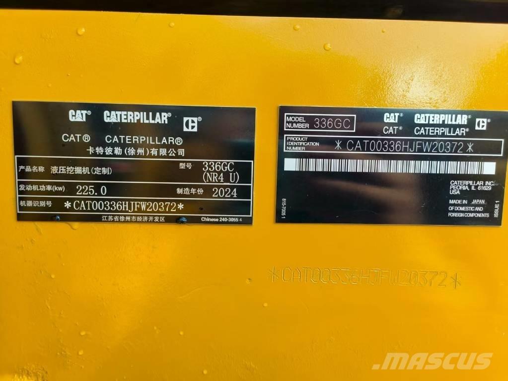 CAT 336GC Rupsgraafmachines