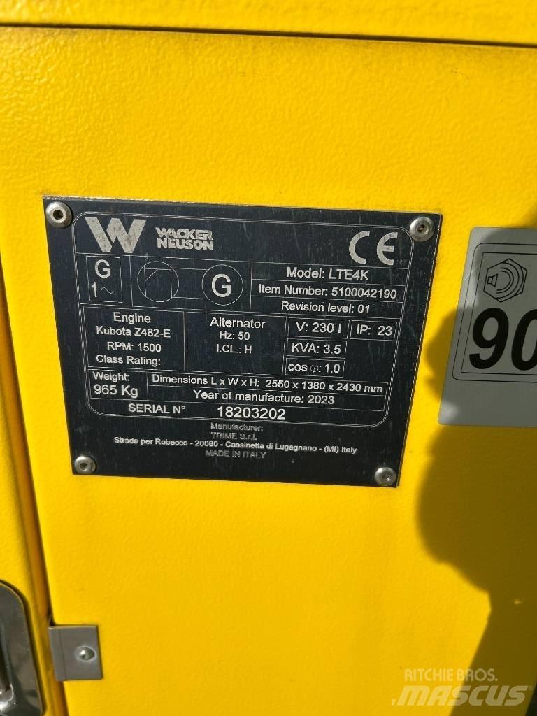 Wacker Neuson LTE4K Mobiele lichtmasten