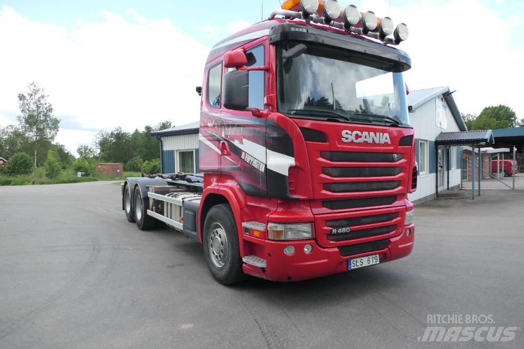 Scania R480lb6x2hsz Vrachtwagen met containersysteem