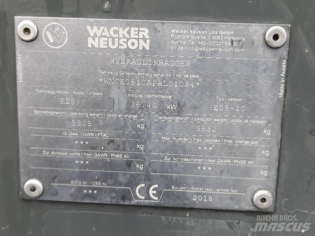Wacker Neuson EZ 53 Minigraafmachines < 7t