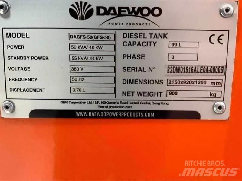 Daewoo DAGFS-50 Diesel generatoren