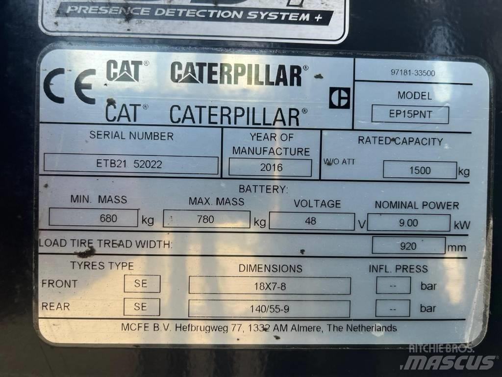 CAT EP15NT Elektrische heftrucks
